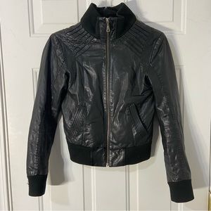 Danier Black Genuine Leather Jacket